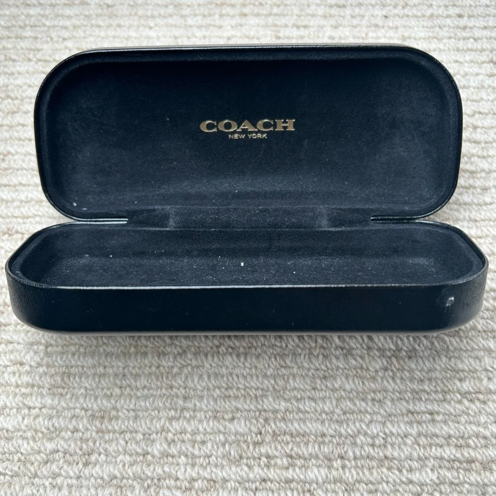 Authentic Coach Eyeglass Case w/ Sealed Cleaning Cloth Sunglasses Case Hardshell
